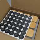 6oz Glass Spice Jars with Bamboo Lid and Label, 12 Pack Square Glass Container, Small Food Storage Containers for Kitchen, Clear Empty Seasoning Jar for Sugar, Salt, Coffee Bean, Herb, Borosilicate