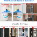 Blink Doorbell Mount No Drill, Anti-Theft All Metal Mount Bracket for Blink Doorbell 1st & 2nd Gen, No Block Motion Sensor, Black/White