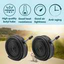 2 Pack 700x23C/25C/28C/35C/38C Bike Tires Plus Bike Inner Tubes Presta Valve 48mm or Schrader Valve 48mm Foldable Replacement Tires for Road Bicycle