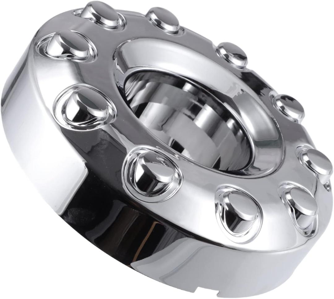 X AUTOHAUX Front 10 Lug Chrome Wheel Center Hub Cap Cover for Ford F450 F350 Super Duty 2011-2016 Wheel Hubcap Wheel Center Cap 5C3Z1130NA Front Wheels Only W/ 4x4