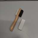 Suede Brush and Eraser, Suede Shoe Cleaner with Crepe & Brass Bristle Brush and Suede Eraser, Safe Effectively Solves Stubborn Stains on Sneaker Leather, Suede, Nubuck Care