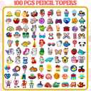10 x 100 Pcs Cute Pencil Topper Decoation,Mixed Different Style Lovely Pencil Clips,Bulk Pen Toppers Charm Accessories for Kids,Classroom Rewards Prizes Gift for Students
