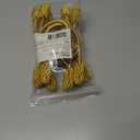 Rope Curtain Tiebacks, 6pcs Decorative Handmade Tie Backs Curtain Holdbacks Holders Cord for Window Sheer Drapes Indoor Outdoor, Gold