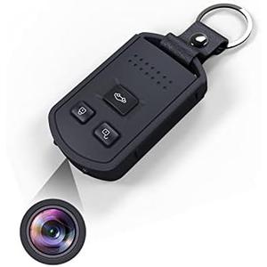 Jigayao 1080p Hidden Spy Camera Mini Security Car Key Cam for Video and Photos,Motion Detection Night Vision Keychain Spy Camera Sport Mini Camcorder-No Audio NO WiFi