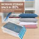 Roomimaster Vacuum Storage Bags, Vacuum Seal Space Saver Bags for Clothing, Travel Lugggage, Carry-on, Blankets, Comforters,Pillow, Bedding, 10 Small