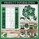 Graduation Decorations 2026 Green Graduation Party Decor Set include Congrats Grad Banner Backdrop Class of 2026 Balloons Party Supplies