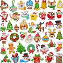 Labeol Diamond Art Kits for Kids Boys and Girls Ages 6-8-10-12 Easy to DIY Creative Diamond Art Sticker Craft by Numbers Kits for Kids and Adult Beginners (Christmas)