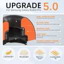 KASOTT Best Memory Foam&Silicone Hybrid Ear Tips for Samsung Galaxy Buds3 Pro,Double Layer Anti-Slip,Ultra-Comfort,Better Noise Cancellation,Fit in The Charging Case,3 Pairs (Black Orange, M)