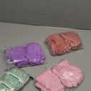 Neer 24 Pairs Kid's Gloves Winter Warm Stretchy Knitted Gloves Bulk Winter Finger Mittens for Boys Girls 7-12 Years