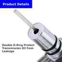 for Chevy GM 4L80E 700R4 4L60E Flexible Transmission Dipstick Tube with Firewall Mount Stainless Steel Braided Housing