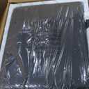 Raynesys Counter Height Bar Stools Set of 2, 24" Barstools for Kitchen Countertop, Faux Leather Counter Stools with Thick Square Seats & Sturdy Metal Base, Simple Assembly, Black