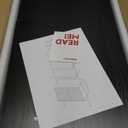 INNOD 74" Tall Bookshelf with Storage Cabinet, Modern Ladder Shelf with Wood and Metal Frame, Wall Mount Bookcase Open Display Shelf Furniture for Living Room, Bedroom, Home OfficeBlack