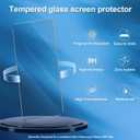 Screen Protector for Samsung Galaxy S26 Ultra 2026 (3 Pack), 9H Tempered Glass with 100% Ultrasonic Fingerprint Unlock, Bubble-Free Install for Commute & Public Security