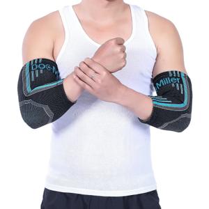 Doc Miller Elbow Compression Sleeve for Tendonitis  Medical Compression Support, Arm Brace for Tennis Injuries, Bursitis Relief Sleeve, Tendon Support for Active Use for Women & Men  1 Pair (X-Large, Blue)