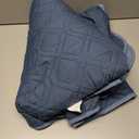 Ameritex Waterproof Dog Bed Cover Pet Blanket for Furniture Bed Couch Sofa Reversible 68x82 Inch (Pack of 1), Navyblue/ Stoneblue