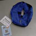 BENCMATE Inflatable Dog Cone Collar Alternative, Soft Dog Cone for Dogs and Cats, Neck Recovery ECollar Donut Collar After Surgery (Medium, Blue)
