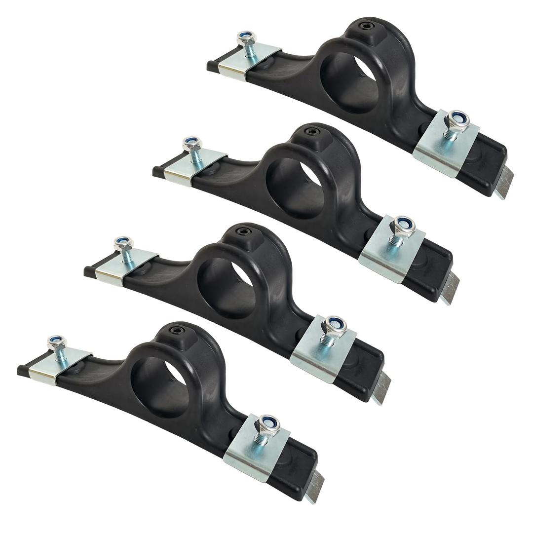 4 Pack 8591005 Fender Hanger Mounting Bracket Assembly Fit for Trailers Dump Flatbed Dual Rear Wheels Trucks 8590195 & 8590245 Poly Fender