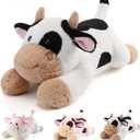 gnomantic Cow Weighted Stuffed Animals - 28 Inch 5.0 Pounds Weighted Plushies Cow Stuffed Animals - Large Plush Pillow - Cute Plush Toys Gifts for Kids & Adults (28" 5.0 lbs)