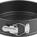 Springform Pan 9" Nonstick - Cheesecake Pan with Removable Bottom, Spring Form Round Baking Cake Mold for Cheesecake or Pie,Bakeware Accessories,Baking Gadgets-Matte Black