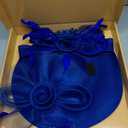 dressfan Wide Brim Fascinator Derby Hats for Women,20s Detachable Flower Hat with Headband for Derby Church Wedding Tea Party