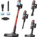 Cordless Vacuum Cleaner, 560W/48KPa/70Mins Vacuum Cleaners for Home, Self-Standing Stick Vacuum with Smart Touch Screen, Rechargeable Lightweight Vacuum for Pet Hair, Carpets, Hard Floors