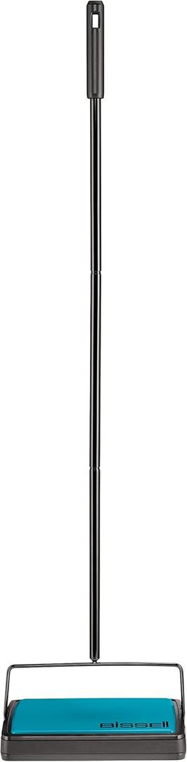 Bissell Easy Sweep Compact Carpet & Floor Sweeper, 2484A, Teal (Pack of 1)