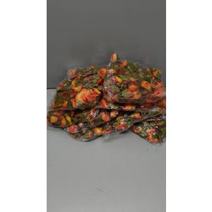 KHOYIME 9 Pack 72 FT Artificial Flower Garland, Fake Orange Roses Vines Silk Flowers Faux Plastic Outdoor Hanging Floral Ivy Garland Decoration for Indoor Table Home Wall Room Decor