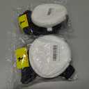 2 x Dual Pouch Wristlet Keychain Wallet Double keychain wallets Mini Pouch Coin Purse Women Coin Detachable Wrist Zip Bag (Black)