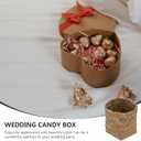Cabilock 20 Pcs Hand Woven Wedding Candy Boxes, Rustic Light Brown Storage Baskets for, Easy Assembly, for Weddings, Birthdays, Baby Showers