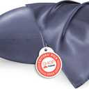 Bedsure Satin Pillowcases, Similar to Silk Pillow Cases Queen Size Set of 2, Pillow Case for Sleeping Women with Envelope Closure, Gifts for Women Men, Blue Granite, 20x30 Inches, 2pcs
