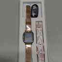 Iaret Smart Watch for Women, 1.83" HD Fitness Tracker with 4 Bands, Answer/Make Calls, Heart Rate/Sleep/SpO2/Step Tracking, 100+ Sport Modes, Android/iPhone Compatible Gift (Rose Gold)