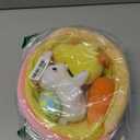 JOYIN 5 Pcs Easter Basket Plush Playset, Filled Basket with Bunny Chick Egg Carrot, Easter Toys Gifts Prefilled with Animal Stuffers for Baby Toddler Kids Boys & Girls of All Ages