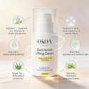 OKOA SKIN Dual Action Lifting Cream, Instant Firming with Peptides & Hyaluronic Acid, Hydrating Soothing Moisturizer for Reduce Fine Lines & Wrinkles (1)