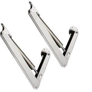 2 Pack | 200N-60lbs Gas Strut Spring Hinges for Heavy Lids to Keep Stay, Hydraulic Hinges for Toy Box Chest, Bench, Toolbox and Basement Floor Door,Slow Lowering Pneumatic Heavy Lid Lifter Gas Struts.