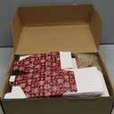 Qeeenar 100 Pieces Christmas Gift Boxes with Lids 4 x 4 x 4 Inches Gift Box Classic Plaid Decorative Boxes Xmas Ornament Gift Boxes with Gift Tags and Rope for Christmas Party Favor Decor (Snowflake)