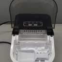 Antarctic Star Countertop Ice Maker Machine, 8 Ice Cubes in 6 mins, 26lb/Day Ice with 2 Sizes- Portable Mini, Energy Saving & Basket/Scoop for Home/Party/Travel/Camping/Bar, Dark Black