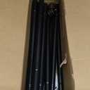 TONIAL1 Inch Double Curtain Rods for Windows 48 to 84 Inches, Heavy Duty Decorative Drapery Rod 32 to 86 Inches with Classic Cap Finial, Black