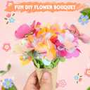 FURNIPLAS Fabric Flower Bouquet Toy Accessories Set, DIY Flowers Making Toy for Stem Refill Kit, Art & Crafts Flower Press Supply Kits, Birthday Christmas Gift for Age 4-8 Girl (Main Kit Not Included)