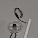 Case for SHOKZ Open Dots ONE Bluetooth Earbuds, BOVUGAC High Transparency Soft TPU Shockproof Cover with Drop-Proof Lock, Keychain, Cleaning Kit and Lanyard-Clear