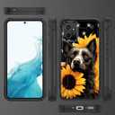 for Moto G Power 5G 2023 Case,Heavy Duty Dual Layer Hard PC & Soft Silicone Rugged Bumper Shockproof Protective Case for Motorola Moto G Power 5G 2023,American Flag Dog Sunflower