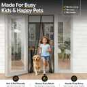 AUGO Magnetic Screen Door - Self Sealing, Heavy Duty, Hands Free Mesh Partition Keeps Bugs Out - Pet and Kid Friendly - Patent Pending Keep Open Feature - 38 Inch x 81 Inch