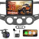 2+64GB Android 15 Car Radio for Kia Optima 2009 2010 / Magentis 2008-2010 (LHD) Wireless Carplay Android Auto, Realdio 9 Inch Touch Screen with Bluetooth, EQ, GPS, WiFi, FM/RDS Backup Camera