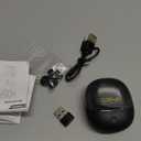 Wireless Active Noise Cancelling Gaming Earbuds-Dongle rechargeable-20ms Ultra-Low Latency, Dual-Mode 2.4GHz & Bluetooth 5.3, Hi-Fi Sound for PS5, Quest 3S/3/2, Nintendo Switch, Steam Deck (Black)