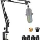 Adjustable Seiren Mic Boom Arm, Mic Stand Compatible with Razer Seiren X Mini V2 V3 USB Streaming Microphone for Recording, Gaming, Podcast