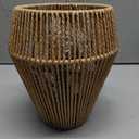 ELYONA Woven Pendant Lights, 7 Rustic Rattan Hanging Lamp Adjustable Handwoven Basket Shade, Boho Pendant Light Fixtures for Kitchen Island, Dining Room, Bedroom, Farmhouse Bar, Foyer Hallway, Brown