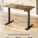 VASAGLE Standing Desk, 48x24 Inch Electric Adjustable Desk, 30-Min Assembly