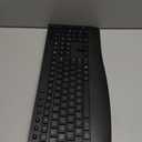 Wireless Keyboard and Mouse Combo, Full-Size Ergonomic Computer Set with Palm Rest, Lag-Free 2.4G USB Cordless Quiet Typing, Silent Click, Auto-Sleep for PC, Mac, Laptop, Windows (Black)