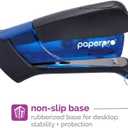 PaperPro Compact Classic Desktop Stapler, 15 Sheet Capacity, No Effort, One Finger, 80% Easier Stapling, Blue