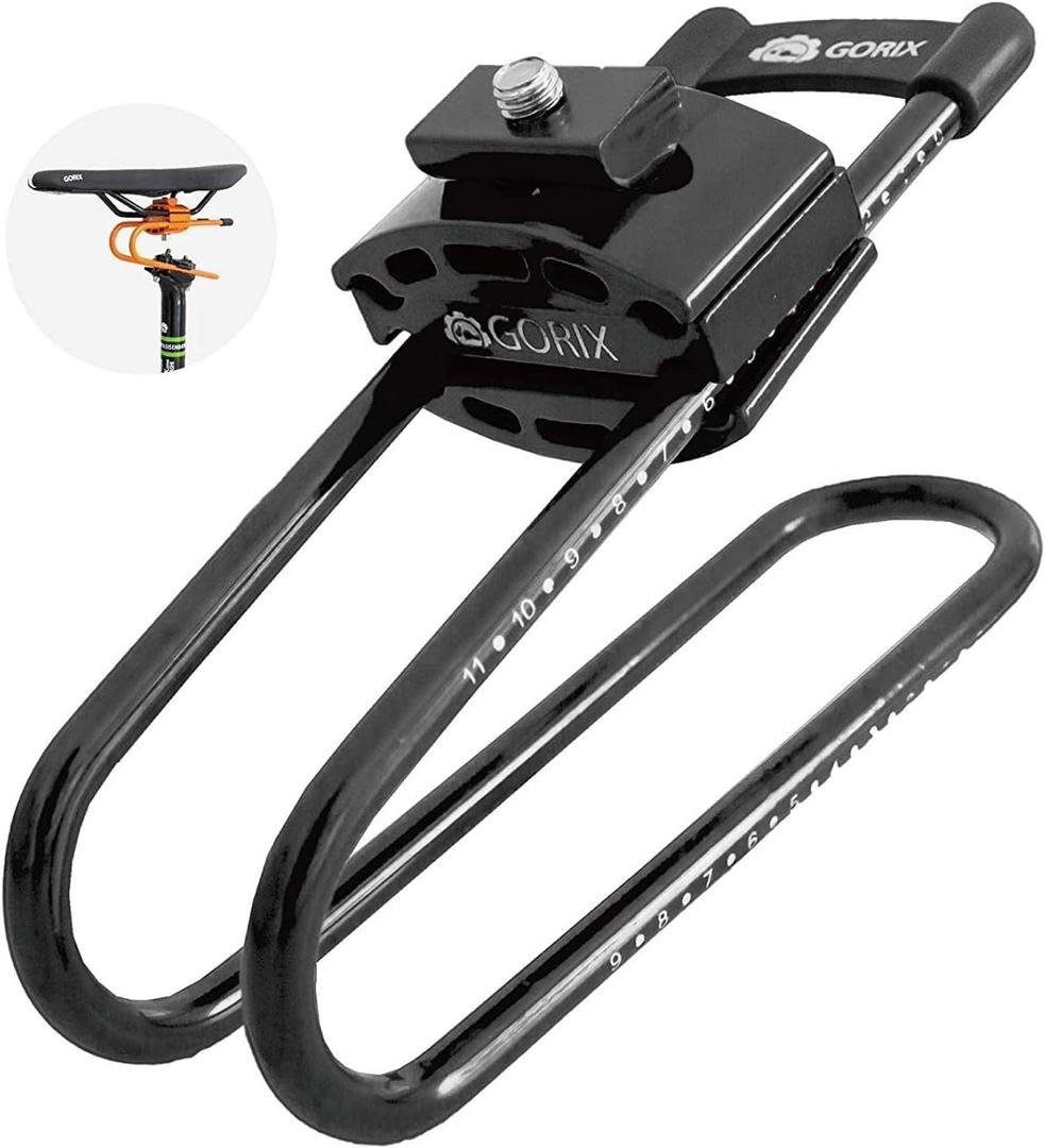 GORIX Bike Saddle Suspension Spring Steel Shock Absorber MTB Road Bicycle (GX-SSP(Global Edition)) (Matt Black)