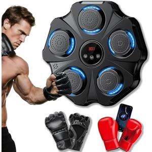 Vivedrre 2025 Upgraded Music Boxing Machine - Interactive Punching Trainer, Large Size Wall Mounted Electronic Boxing Target with Adult & Kids Gloves, 9 Modes & 9 Speeds for Adults & Kids